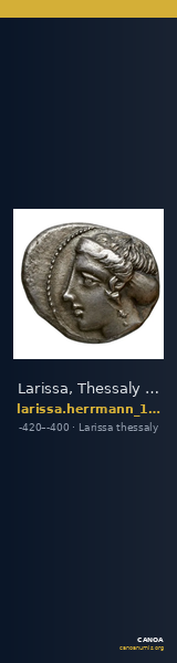 Larissa, Thessaly Herrmann 1925 p. 36, IVc drachm — CANOA