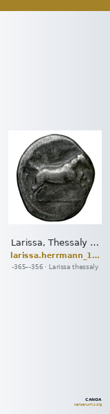 Larissa, Thessaly Herrmann 1925 p. 40, VI — CANOA
