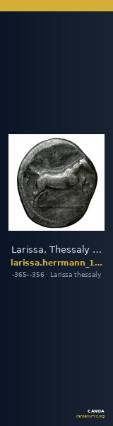 Larissa, Thessaly Herrmann 1925 p. 40, VI — CANOA
