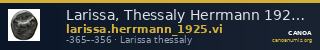 Larissa, Thessaly Herrmann 1925 p. 40, VI — CANOA