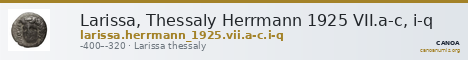 Larissa, Thessaly Herrmann 1925 VII.a-c, i-q — CANOA