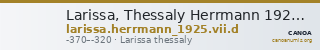 Larissa, Thessaly Herrmann 1925 VII.d — CANOA