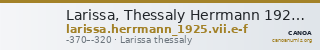 Larissa, Thessaly Herrmann 1925 VII.e-f — CANOA