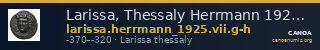 Larissa, Thessaly Herrmann 1925 VII.g-h — CANOA