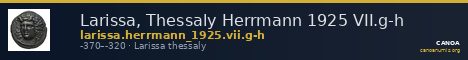 Larissa, Thessaly Herrmann 1925 VII.g-h — CANOA
