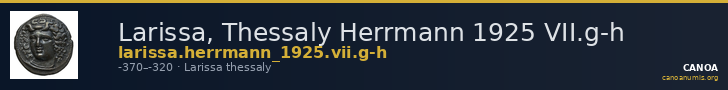 Larissa, Thessaly Herrmann 1925 VII.g-h — CANOA