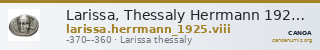 Larissa, Thessaly Herrmann 1925 VIII — CANOA