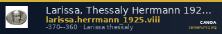 Larissa, Thessaly Herrmann 1925 VIII — CANOA
