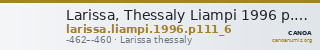 Larissa, Thessaly Liampi 1996 p. 111, 6 — CANOA