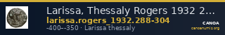 Larissa, Thessaly Rogers 1932 288-304 — CANOA
