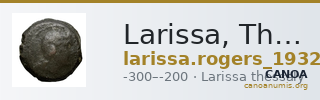 Larissa, Thessaly Rogers 1932 306-308a — CANOA