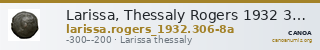Larissa, Thessaly Rogers 1932 306-308a — CANOA