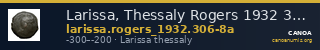 Larissa, Thessaly Rogers 1932 306-308a — CANOA
