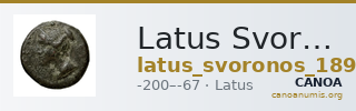 Latus Svoronos 1890 (1972) 1-2 — CANOA