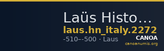 Laüs Historia Numorum Italy 2272 — CANOA