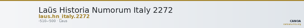 Laüs Historia Numorum Italy 2272 — CANOA