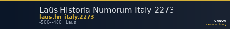 Laüs Historia Numorum Italy 2273 — CANOA