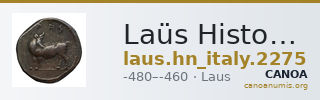 Laüs Historia Numorum Italy 2275 — CANOA