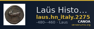 Laüs Historia Numorum Italy 2275 — CANOA