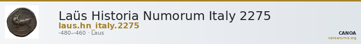 Laüs Historia Numorum Italy 2275 — CANOA
