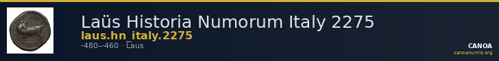 Laüs Historia Numorum Italy 2275 — CANOA