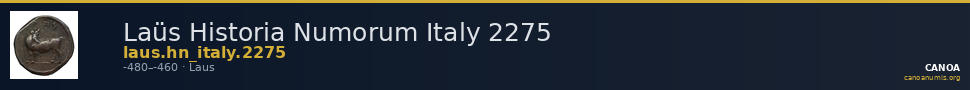 Laüs Historia Numorum Italy 2275 — CANOA