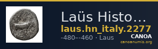 Laüs Historia Numorum Italy 2277 — CANOA
