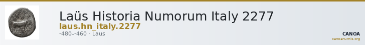 Laüs Historia Numorum Italy 2277 — CANOA