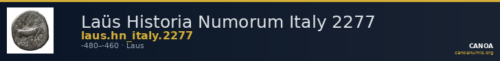 Laüs Historia Numorum Italy 2277 — CANOA