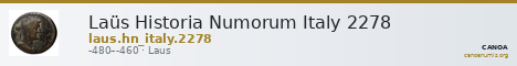 Laüs Historia Numorum Italy 2278 — CANOA