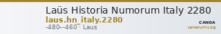 Laüs Historia Numorum Italy 2280 — CANOA