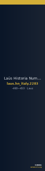 Laüs Historia Numorum Italy 2283 — CANOA