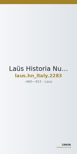 Laüs Historia Numorum Italy 2283 — CANOA