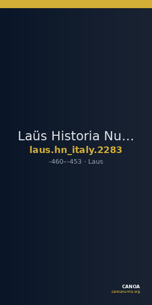 Laüs Historia Numorum Italy 2283 — CANOA