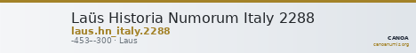 Laüs Historia Numorum Italy 2288 — CANOA