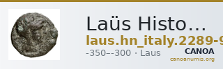 Laüs Historia Numorum Italy 2289-96 — CANOA