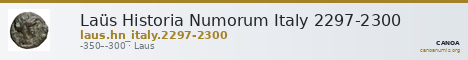 Laüs Historia Numorum Italy 2297-2300 — CANOA