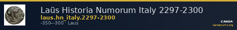 Laüs Historia Numorum Italy 2297-2300 — CANOA
