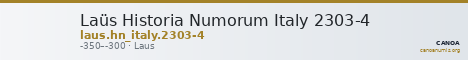 Laüs Historia Numorum Italy 2303-4 — CANOA