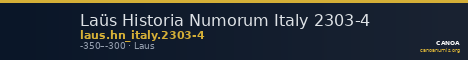 Laüs Historia Numorum Italy 2303-4 — CANOA