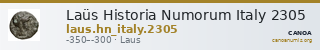 Laüs Historia Numorum Italy 2305 — CANOA