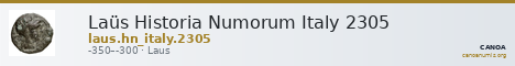Laüs Historia Numorum Italy 2305 — CANOA