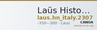 Laüs Historia Numorum Italy 2307 — CANOA