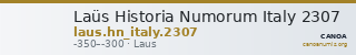 Laüs Historia Numorum Italy 2307 — CANOA