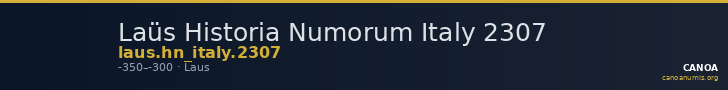 Laüs Historia Numorum Italy 2307 — CANOA