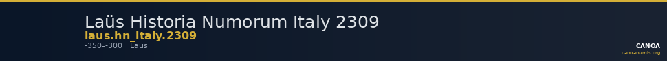 Laüs Historia Numorum Italy 2309 — CANOA