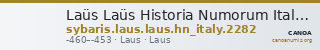 Laüs Laüs Historia Numorum Italy 2282 — CANOA