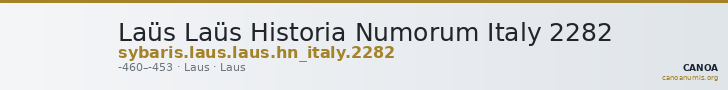 Laüs Laüs Historia Numorum Italy 2282 — CANOA