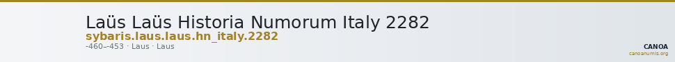Laüs Laüs Historia Numorum Italy 2282 — CANOA