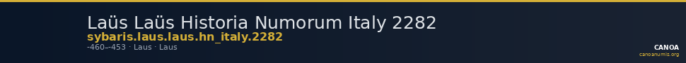 Laüs Laüs Historia Numorum Italy 2282 — CANOA